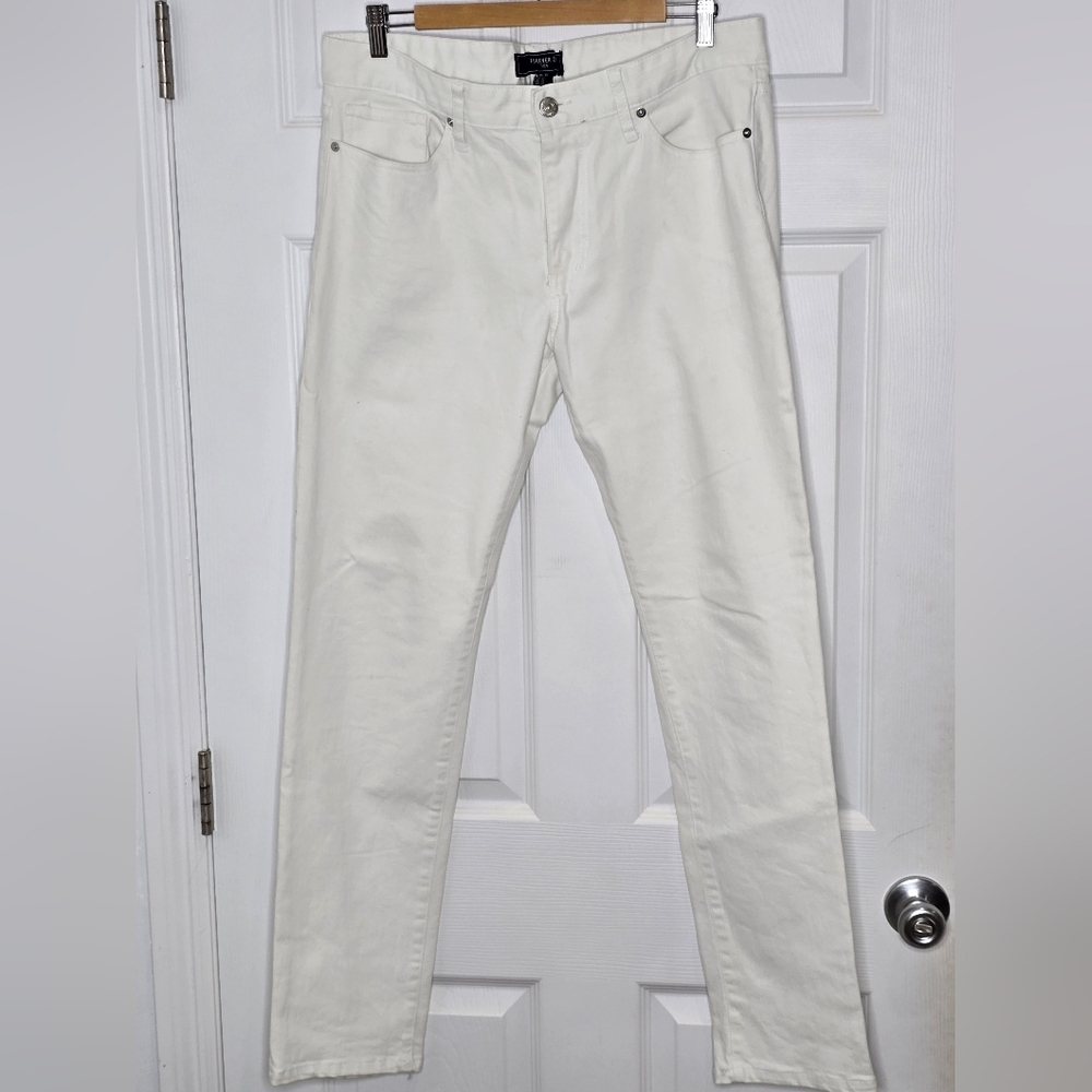 Men's Forever 21 33x33 White Slim Fit Jeans